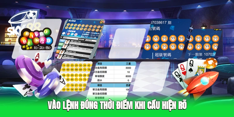 Vào lệnh đúng thời điểm khi cầu hiện rõ
